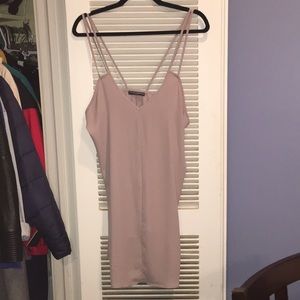 Brandy Melville Nude Slip Mini Dress